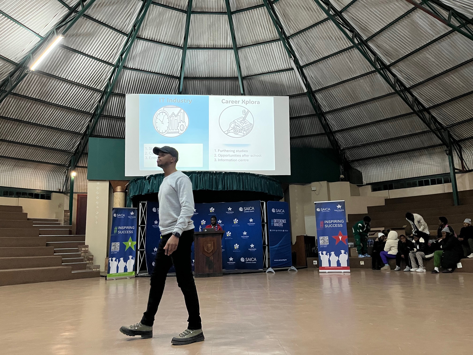 Career exploration in large venue